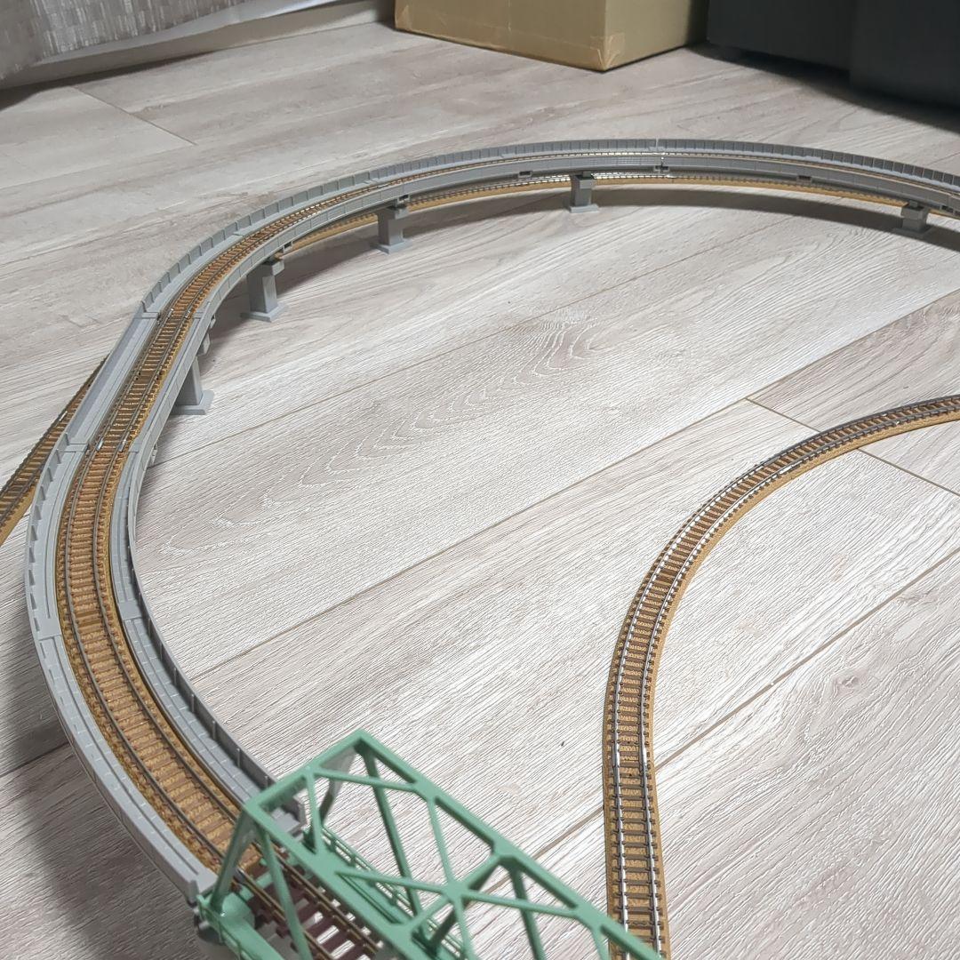 TOMIX　複線レイアウト　ポイント、ホーム付き