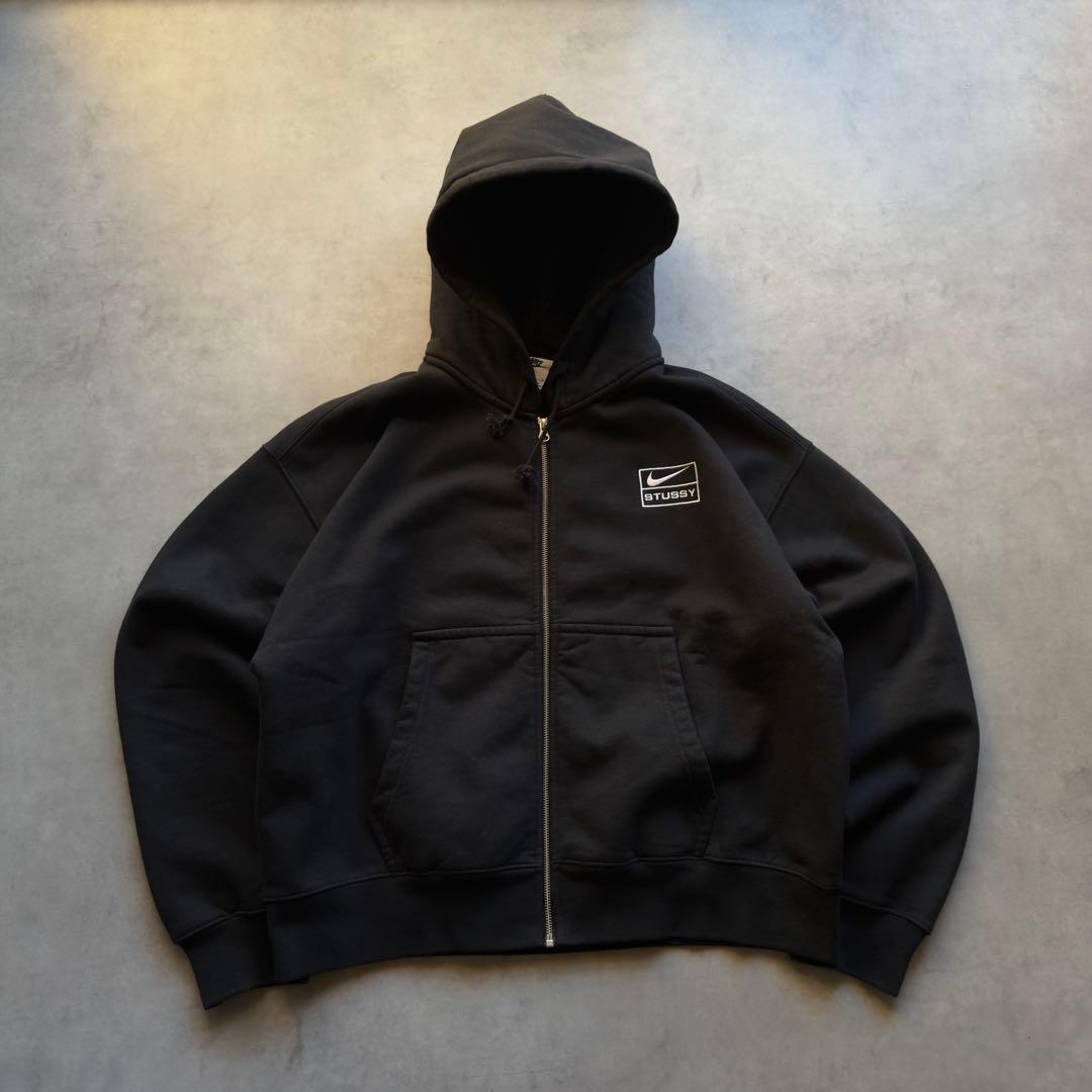 美品Stussy NIKE collaboration zipup hoodie