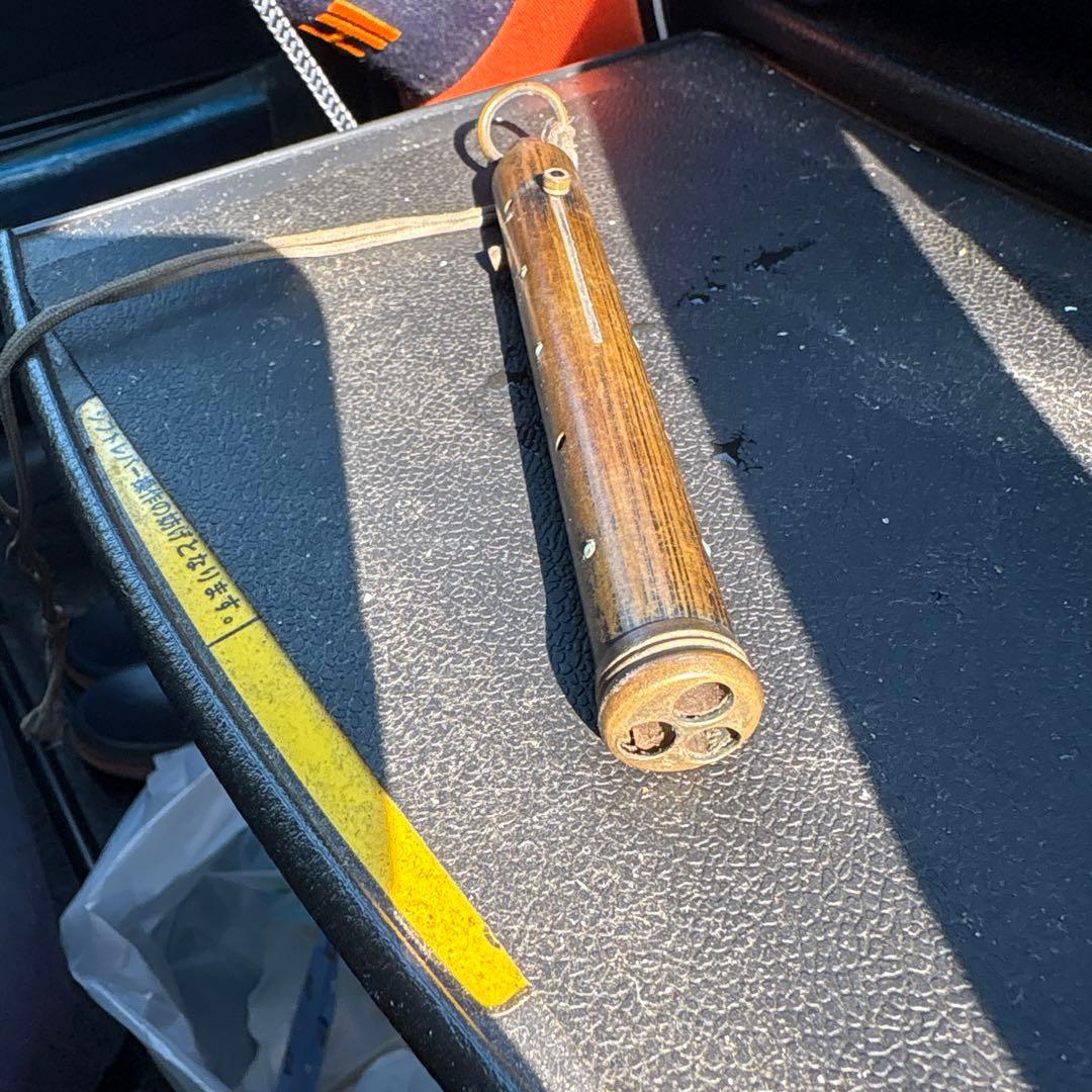 真鍮製 ケガキ工具 芯ホルダー 3本芯付 アンティーク