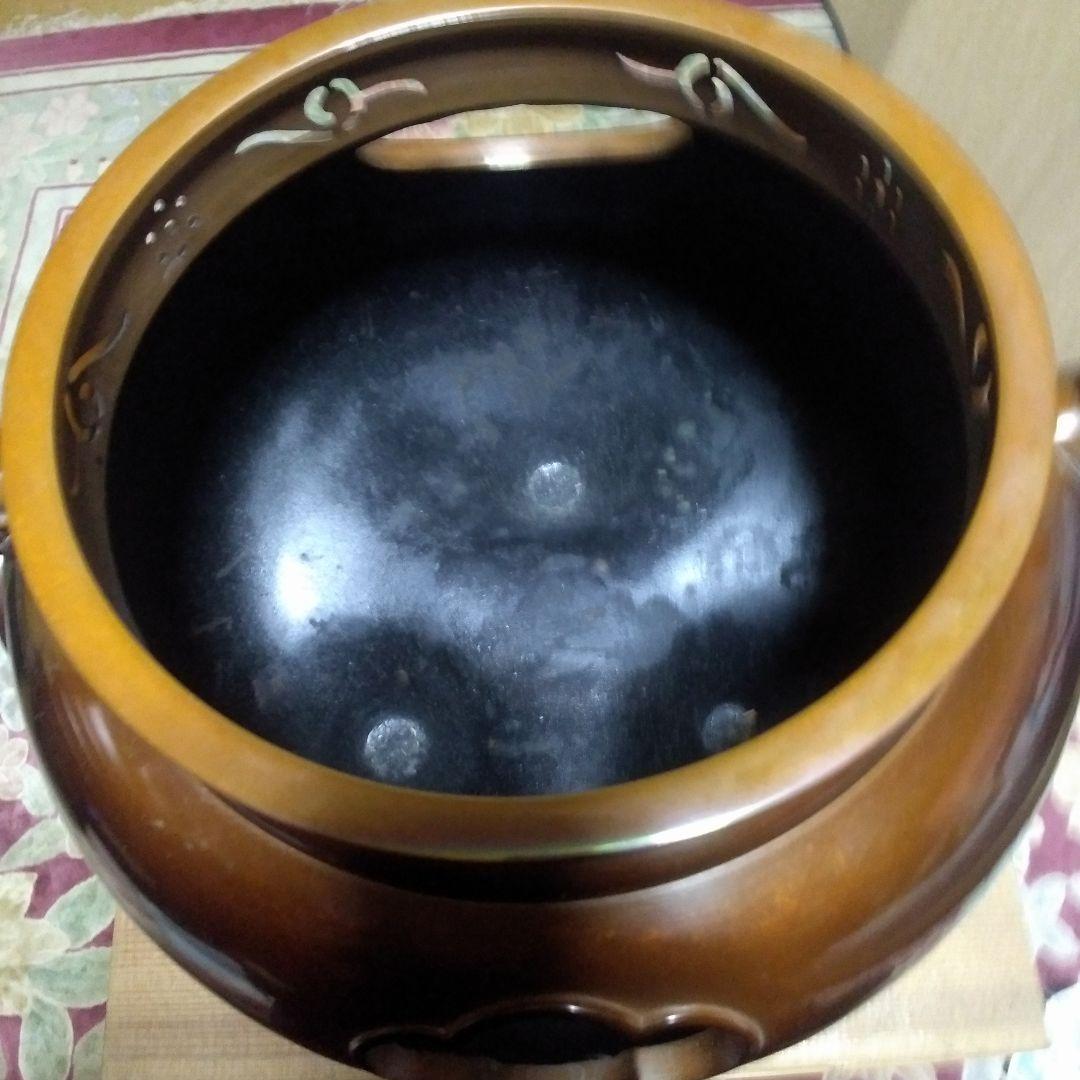 茶道具唐銅鬼面ぶろ