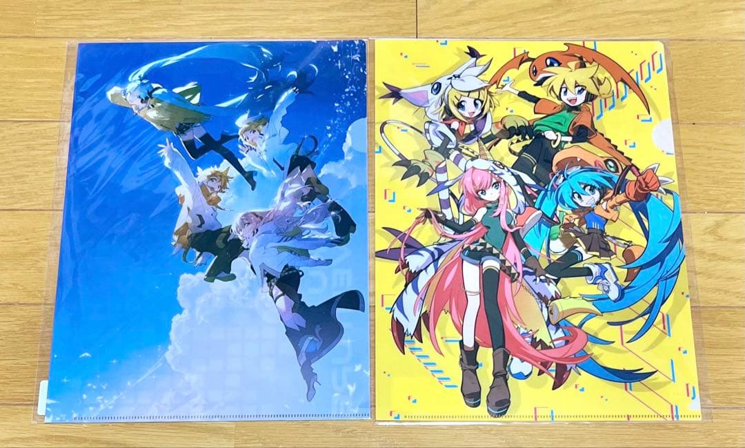 初音ミク デジモン クリアファイル 2枚セット Rella さいとうなおき