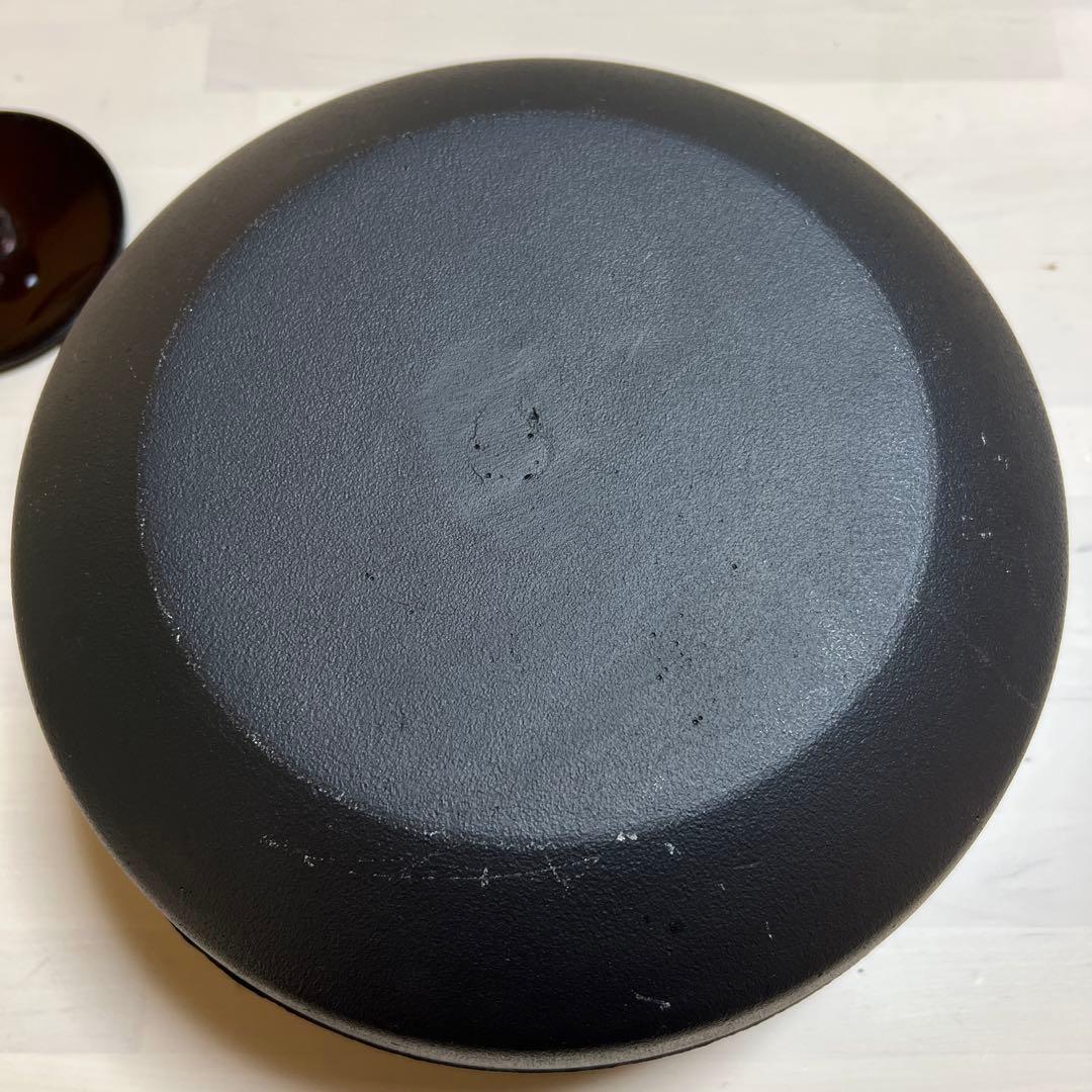 炉釜 平丸筋 アルミ軽合金製 錆びない 茶道具 古物 アンティーク