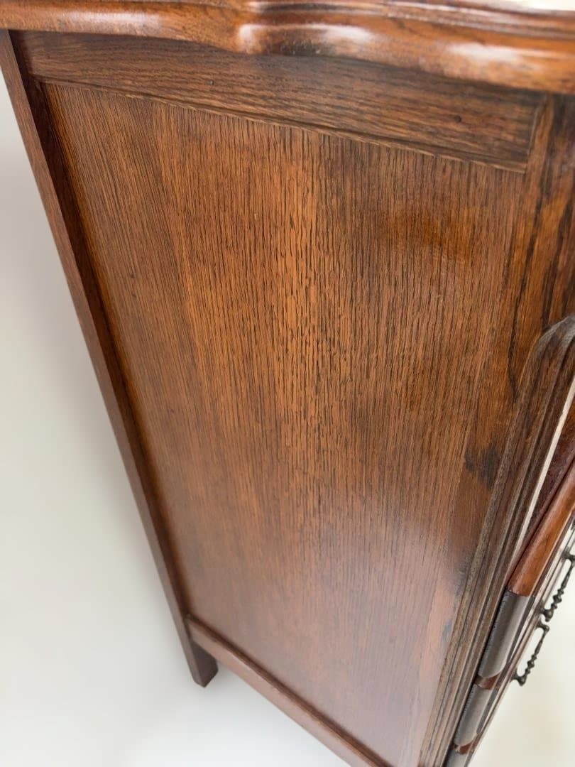 オーク材 3段引き出しナイトスタンド