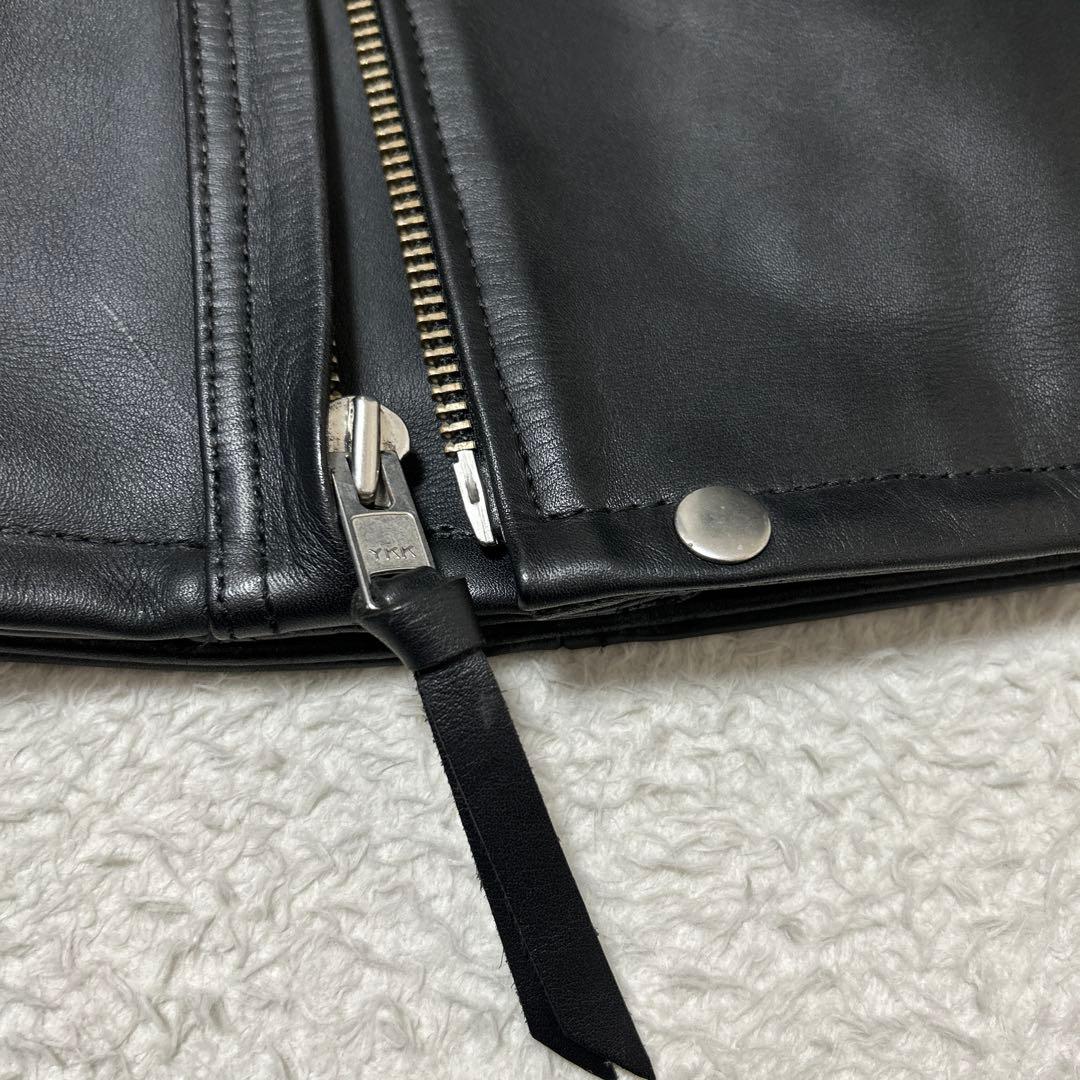 KADOYA⭐︎M カドヤ レザーライダースジャケット シングル 牛革 パテット