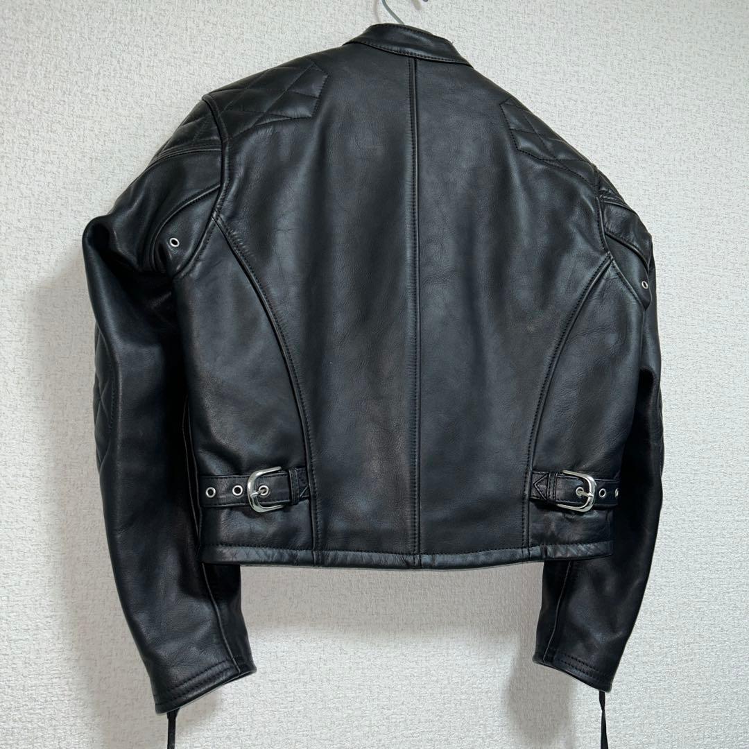 KADOYA⭐︎M カドヤ レザーライダースジャケット シングル 牛革 パテット