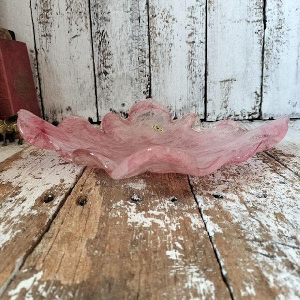 ヴィンテージ 未使用 IWATA GLASS 東京 岩田ガラス工芸 硝子 皿