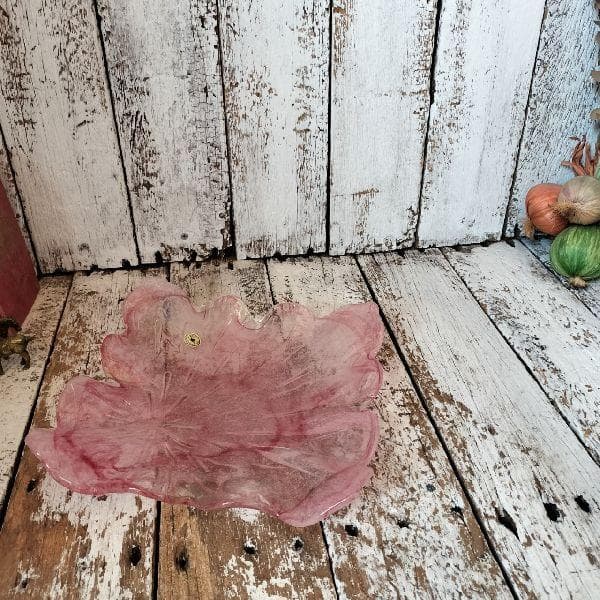 ヴィンテージ 未使用 IWATA GLASS 東京 岩田ガラス工芸 硝子 皿