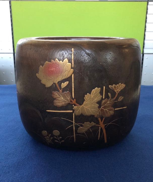 火鉢 蒔絵火鉢