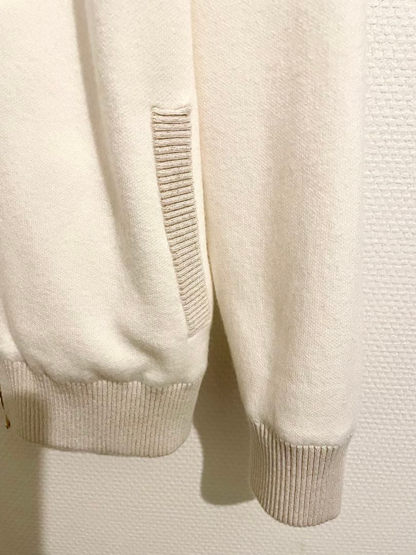 BEAMS GOLF 防風ニット ジャケット L アイボリー