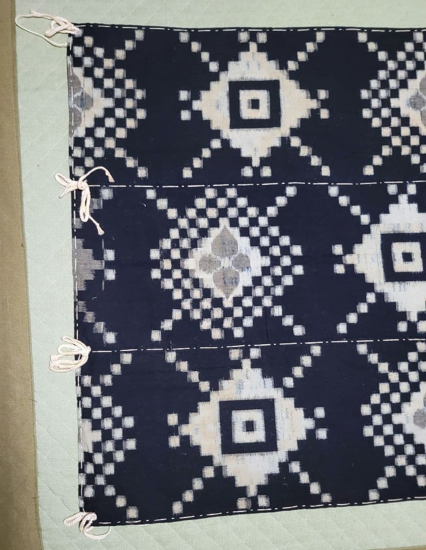 藍染め　古布　木綿　芸術　高級手芸品　155 × 98cm　壁掛け