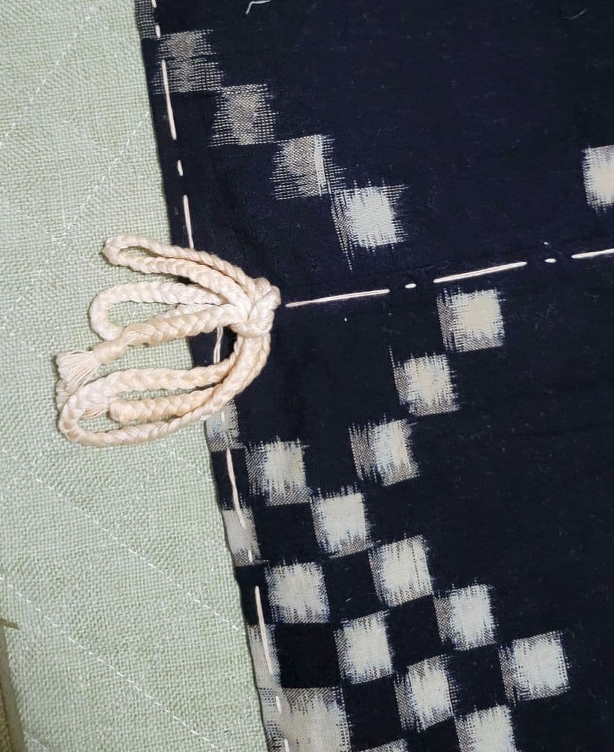 藍染め　古布　木綿　芸術　高級手芸品　155 × 98cm　壁掛け