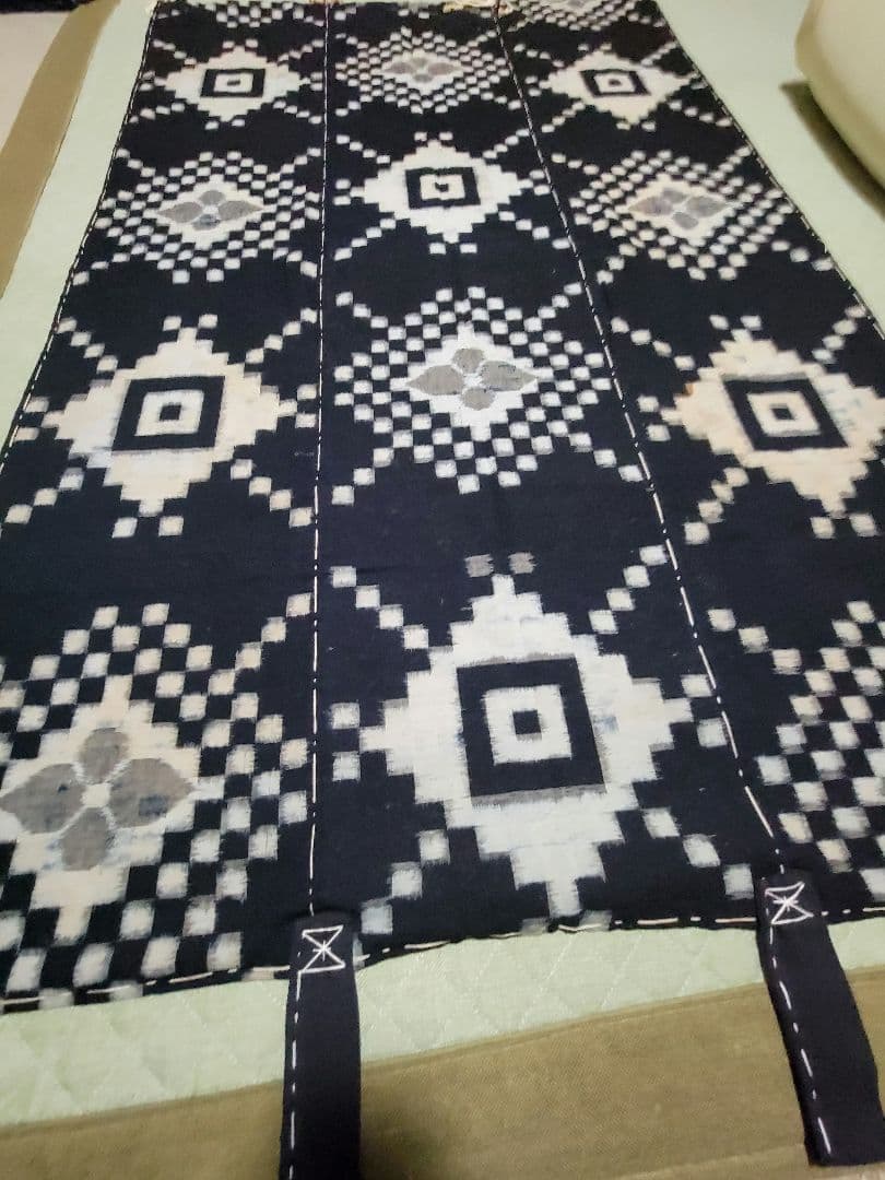 藍染め　古布　木綿　芸術　高級手芸品　155 × 98cm　壁掛け