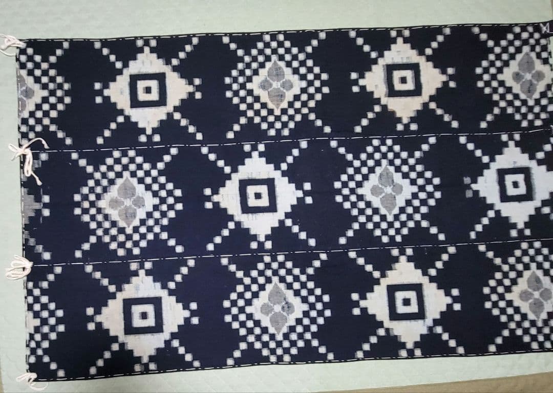 藍染め　古布　木綿　芸術　高級手芸品　155 × 98cm　壁掛け