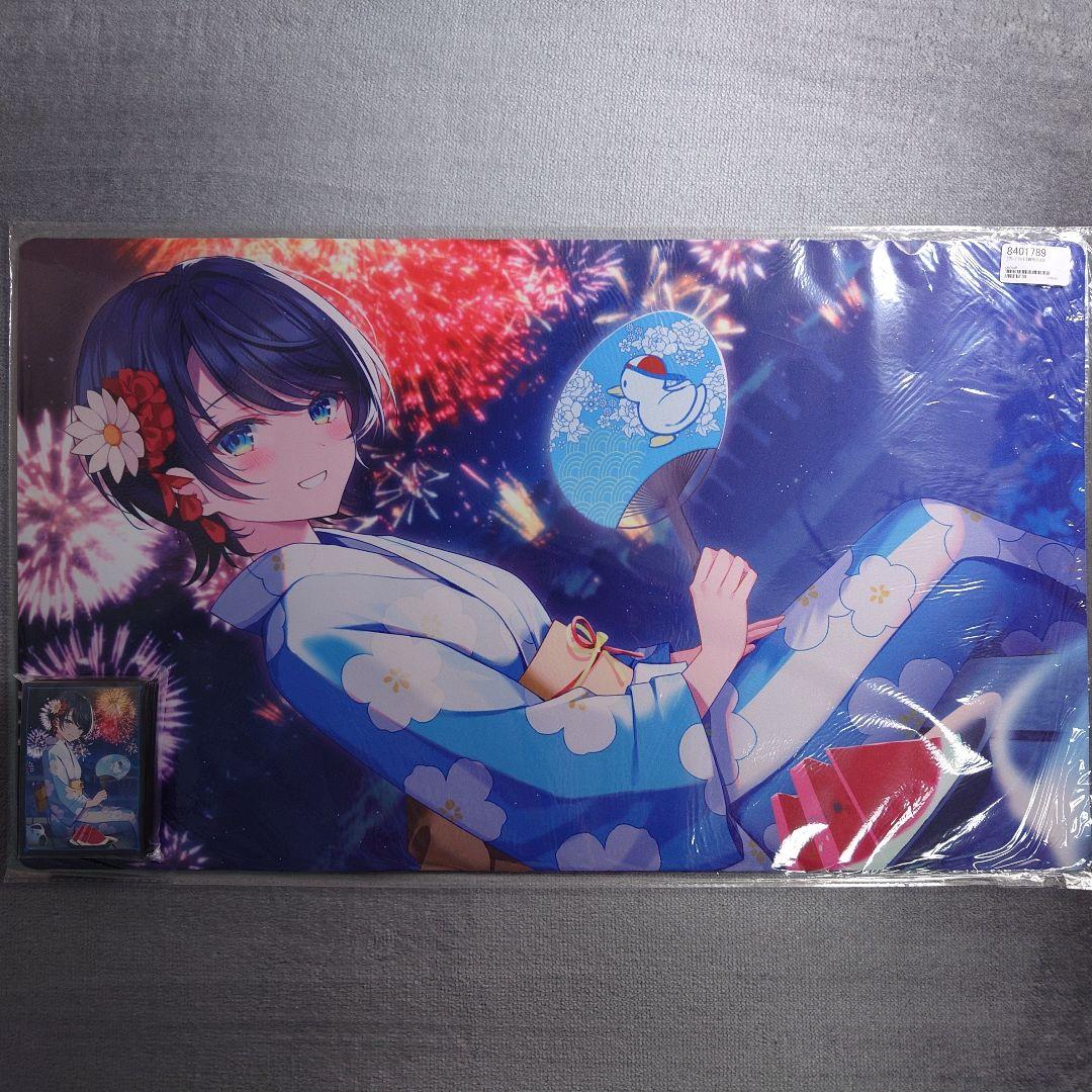 α2 ホロライブ 浴衣&団扇&花火 大空スバル スリーブ&プレイマット