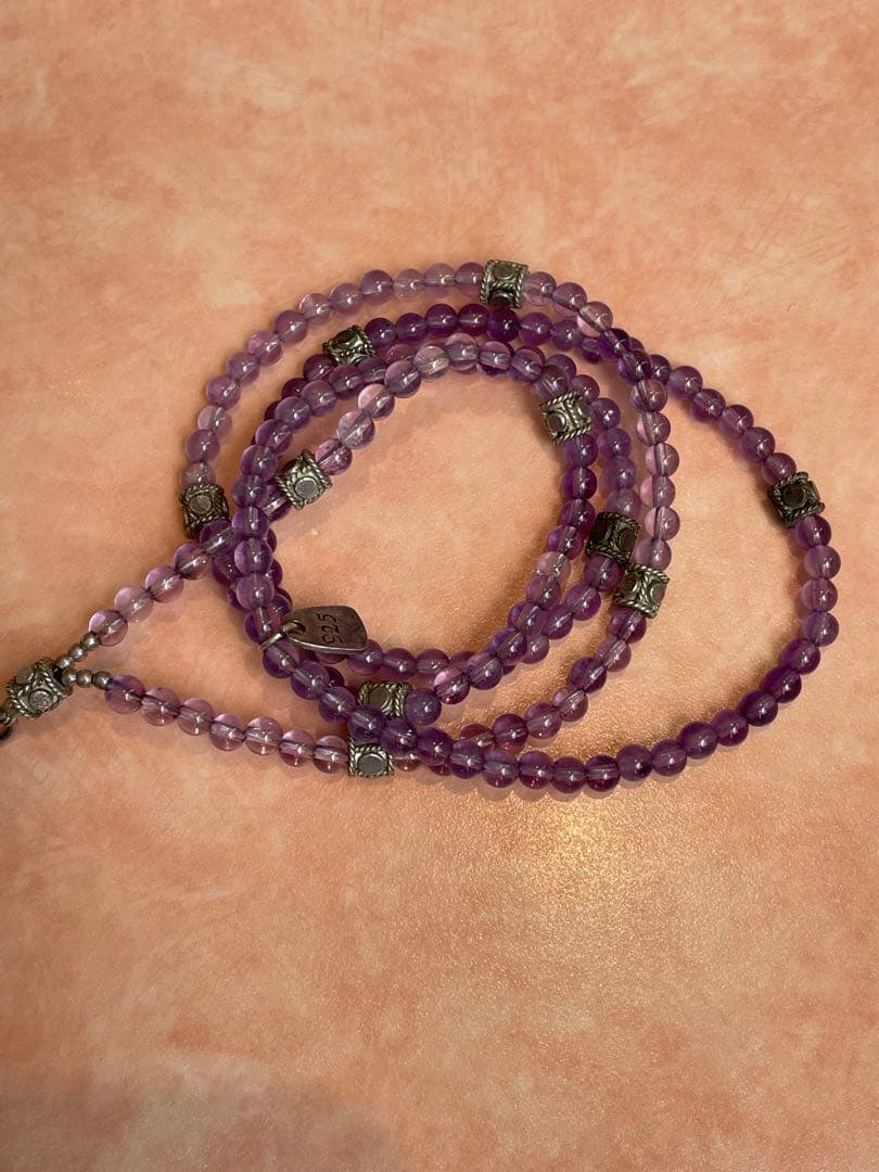 シルバー　アメジスト　ネックレス