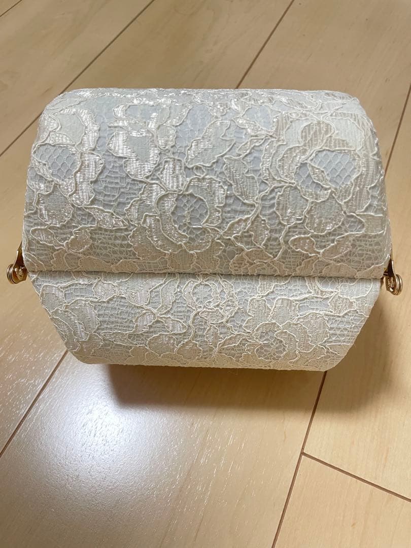 チョコ 和装 草履バッグセット レース 白 金 ゴールド ホワイト