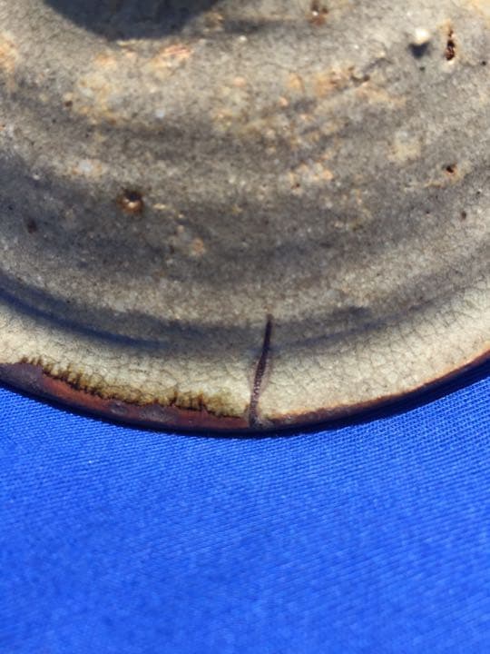 古唐津 古絵唐津の小皿 海老の図柄はあまりない桃山時代