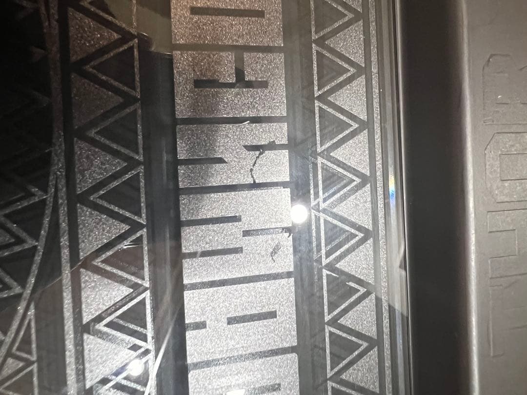 テーブル・チェア・ハンモック GLASS TENBAN!SKULL TRIBAL GRAY damngood