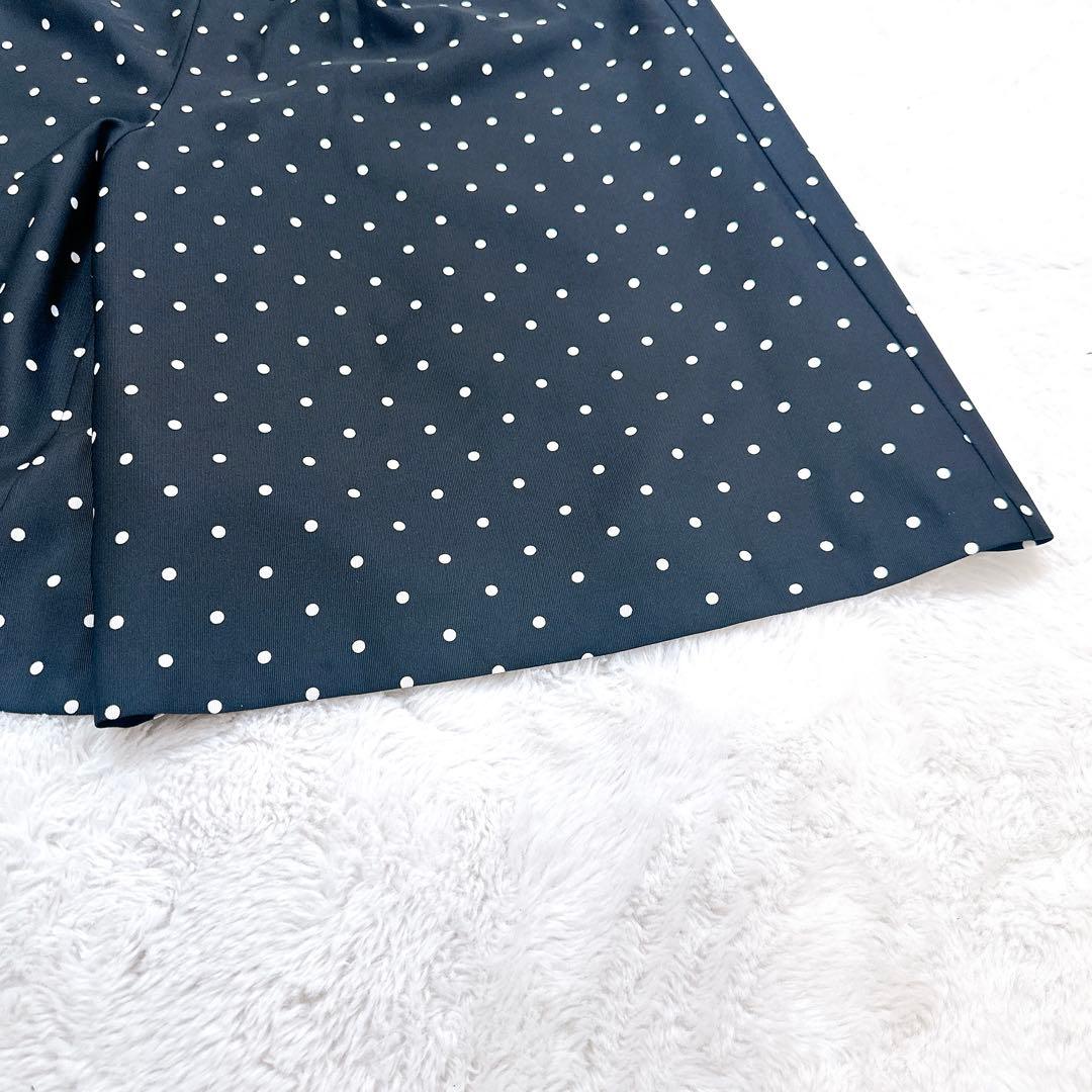 BEARDSLEY ドット柄 ロングスカート　キュロット　ブラック