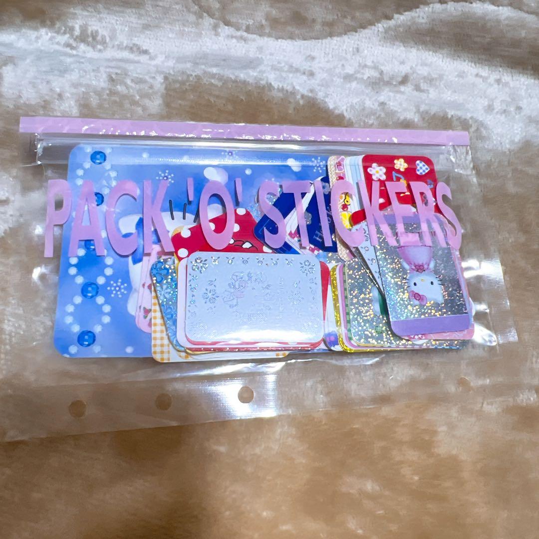 Sanrio ハローキティ　シールパック　フレークシール　平成レトロ