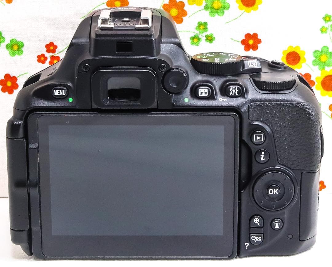 美品 ニコン Nikon D5600☆スマホに転送☆高性能一眼レフ☆自撮り可能！