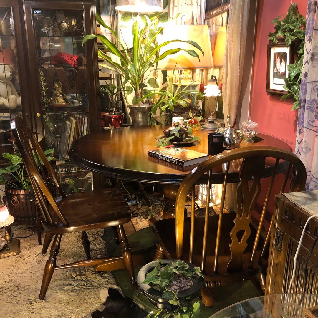 80’s キツツキマーク ヴィンテージ 穂高ラウンドテーブル