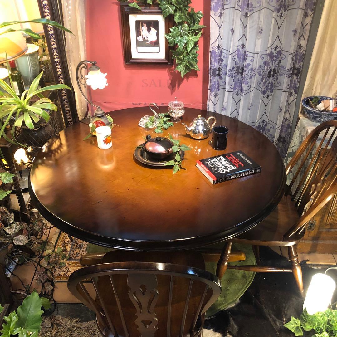 80’s キツツキマーク ヴィンテージ 穂高ラウンドテーブル