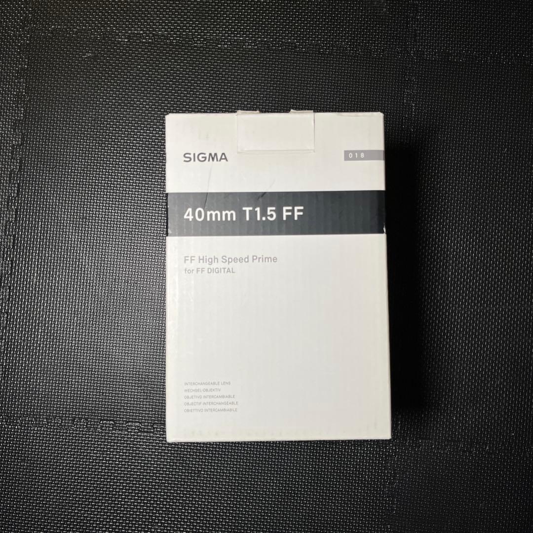 SIGMA 40mm T1.5 シネマレンズ EFマウント