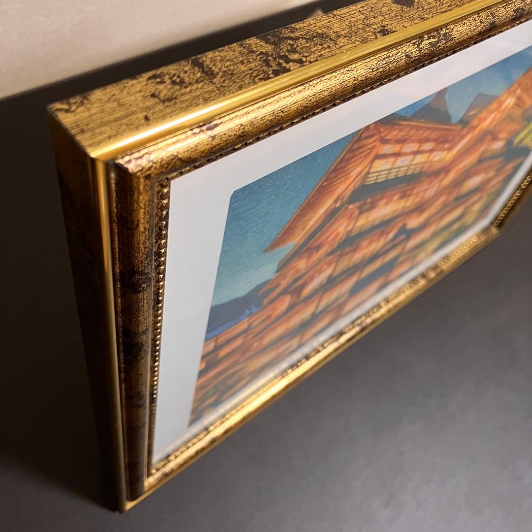 ジブリアート⑨ 千と千尋の神隠しより「金具屋」額装品32.7㎝×24.0㎝