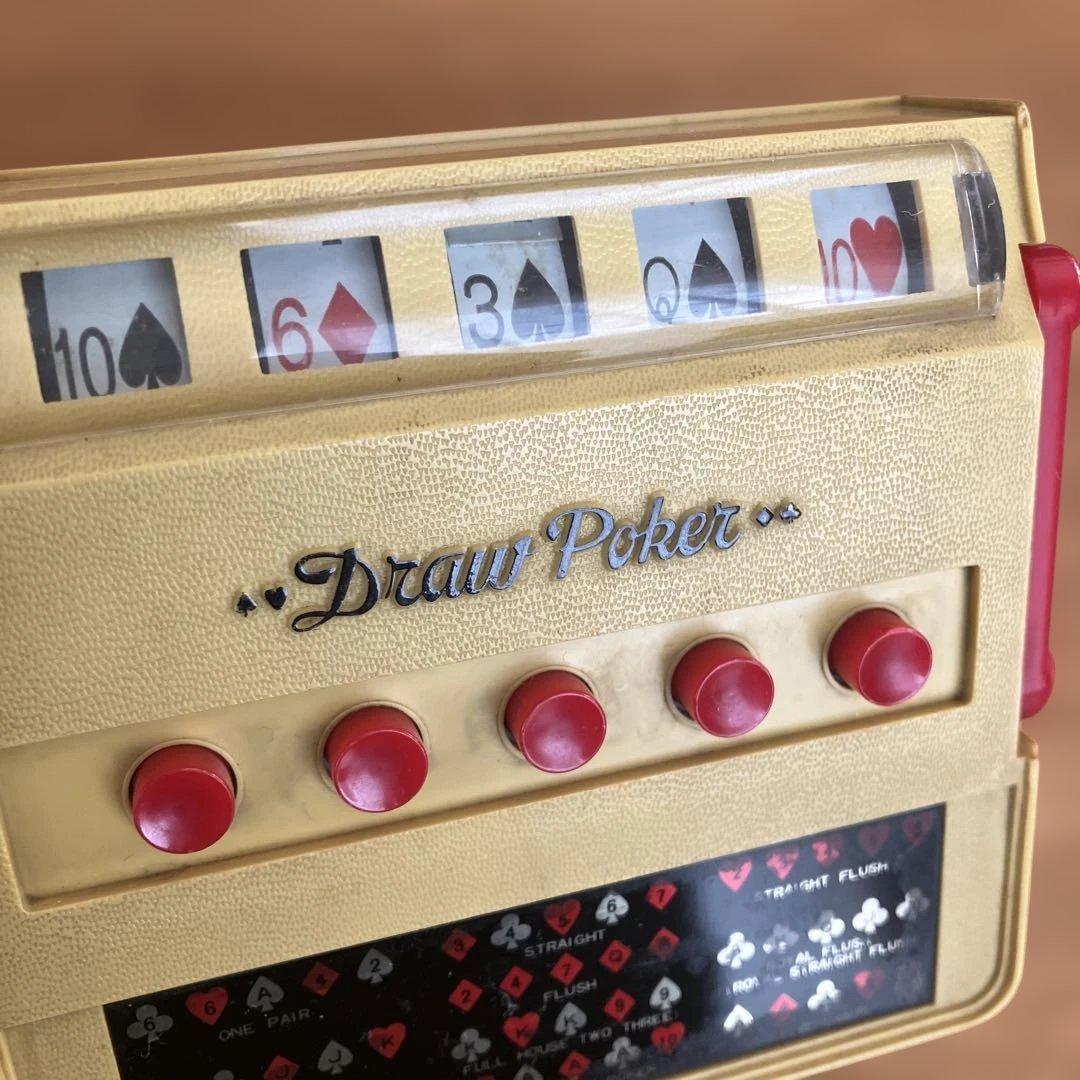 ワコー（Waco）製のヴィンテージ「ドローポーカー」スロットマシン玩具　日本製