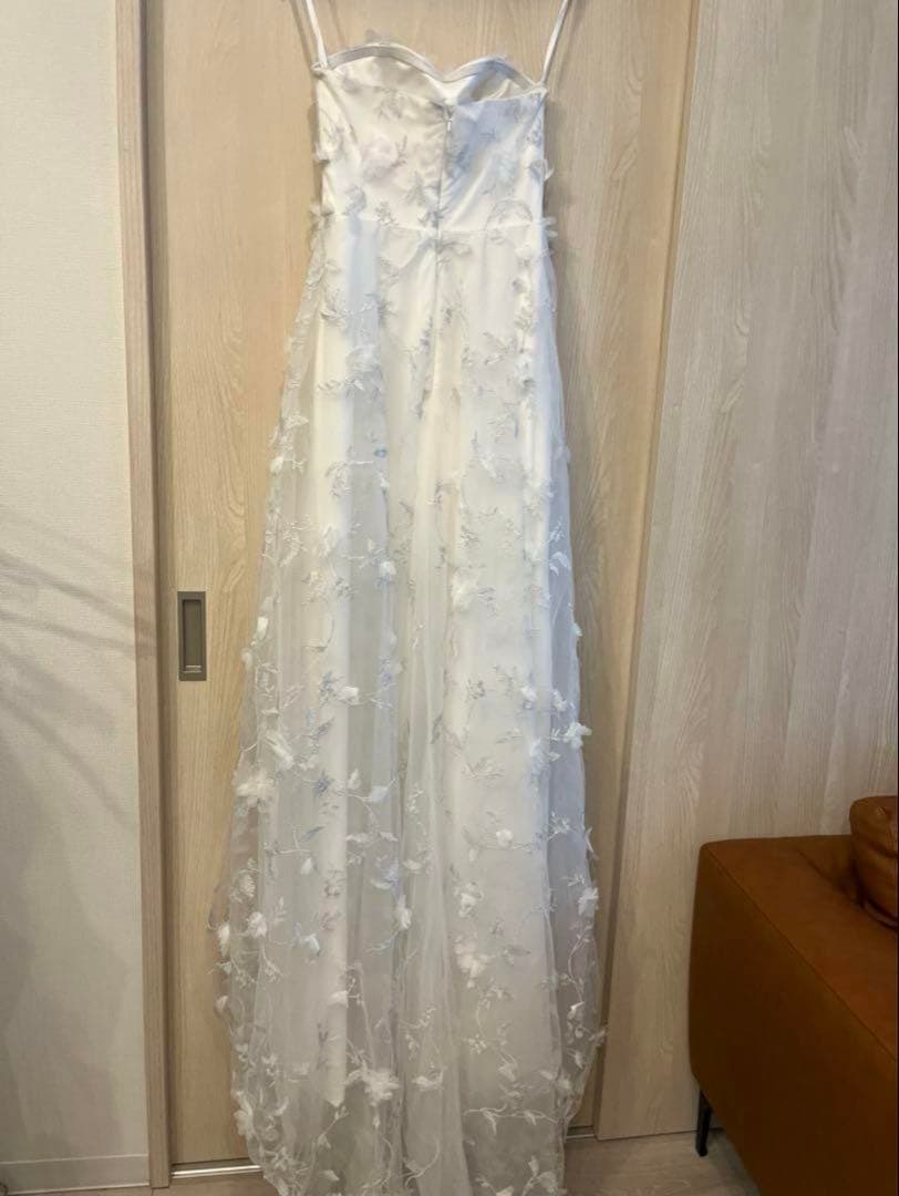 ドレスプロダクション　フラワーレース パフスリーブドレス（W272）