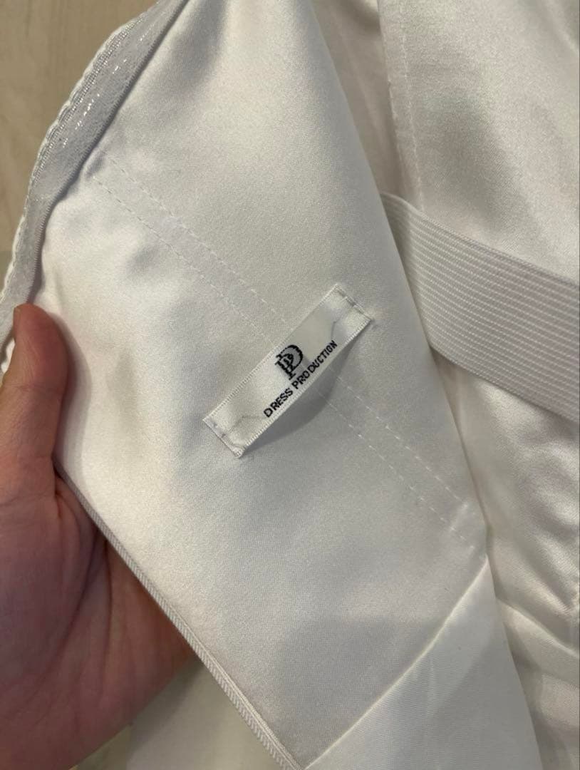 ドレスプロダクション　フラワーレース パフスリーブドレス（W272）