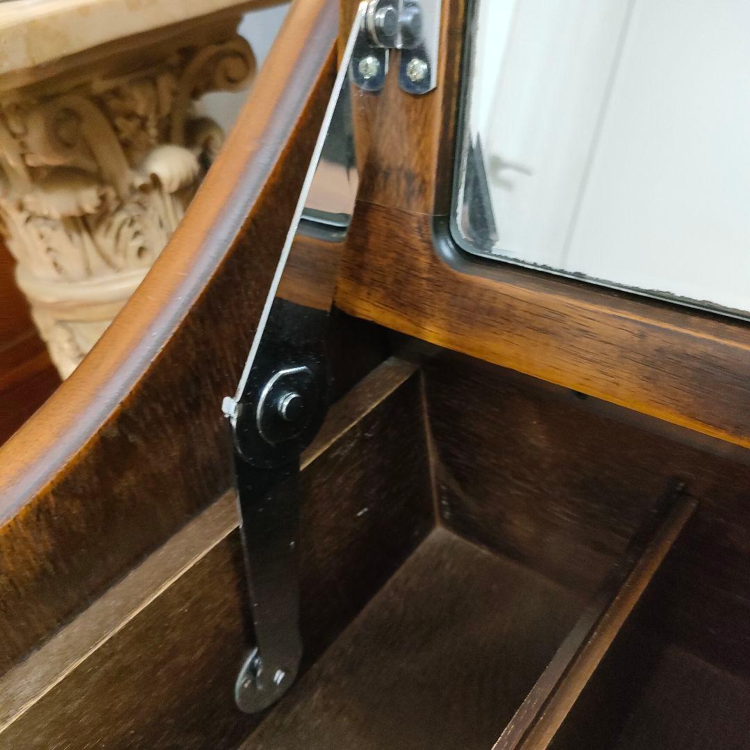 【たろいも】ATLANTA ドレッサー ＆ワゴン 鏡付き収納デスク