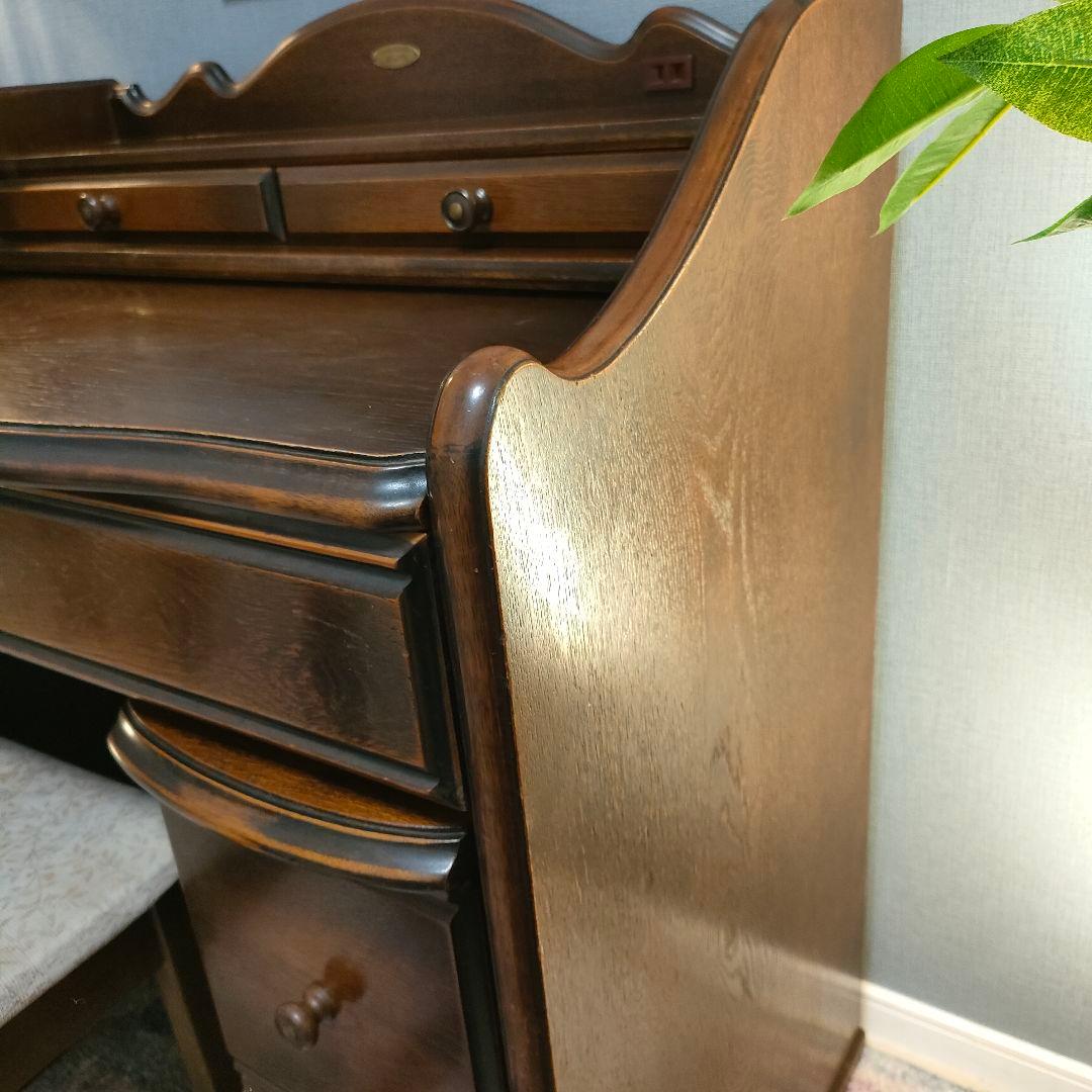 【たろいも】ATLANTA ドレッサー ＆ワゴン 鏡付き収納デスク