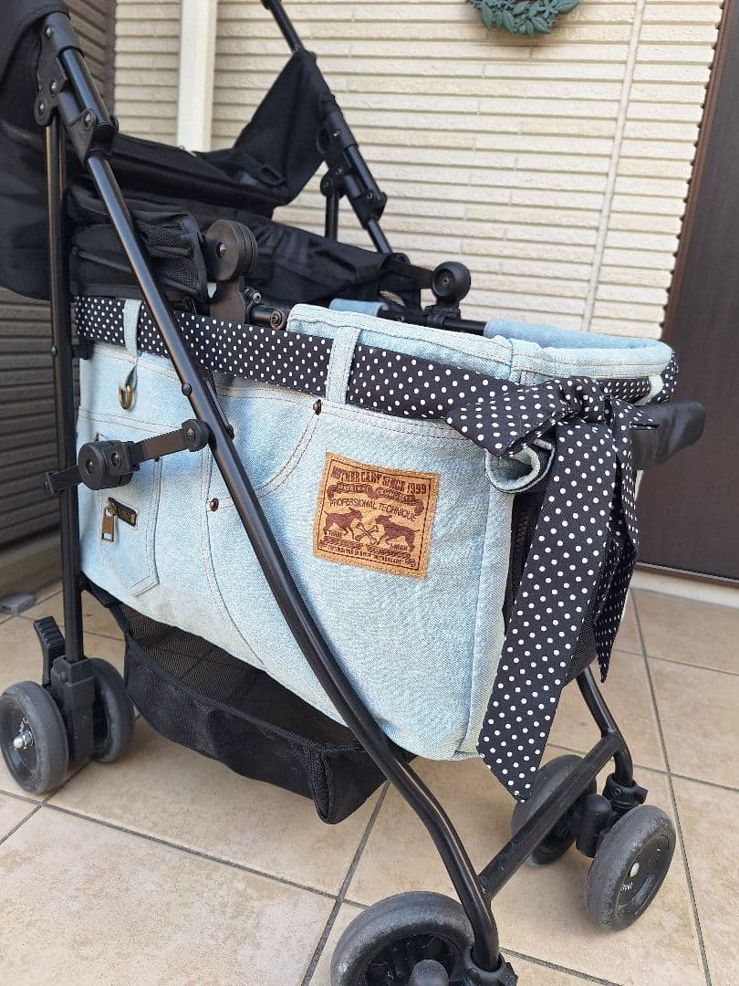 かすちんさま。 デニム犬用ペット❤ マザーカート・美品