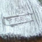 TRIFARI ハナミズキ パープル ヴィンテージ ブローチ トリファリ