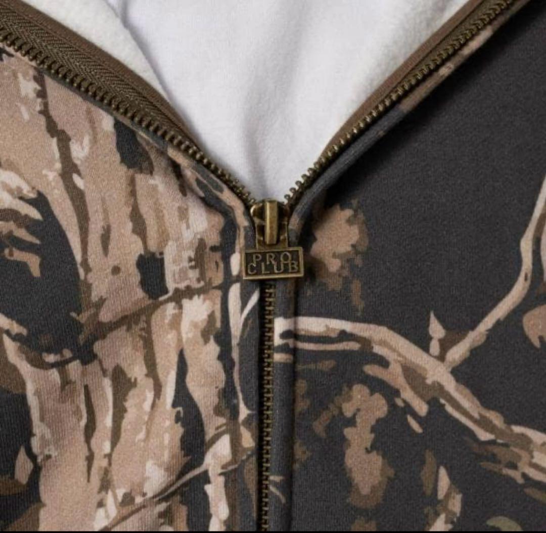 期間限定セール　PRO CLUB カモフラージュ フード付きパーカー