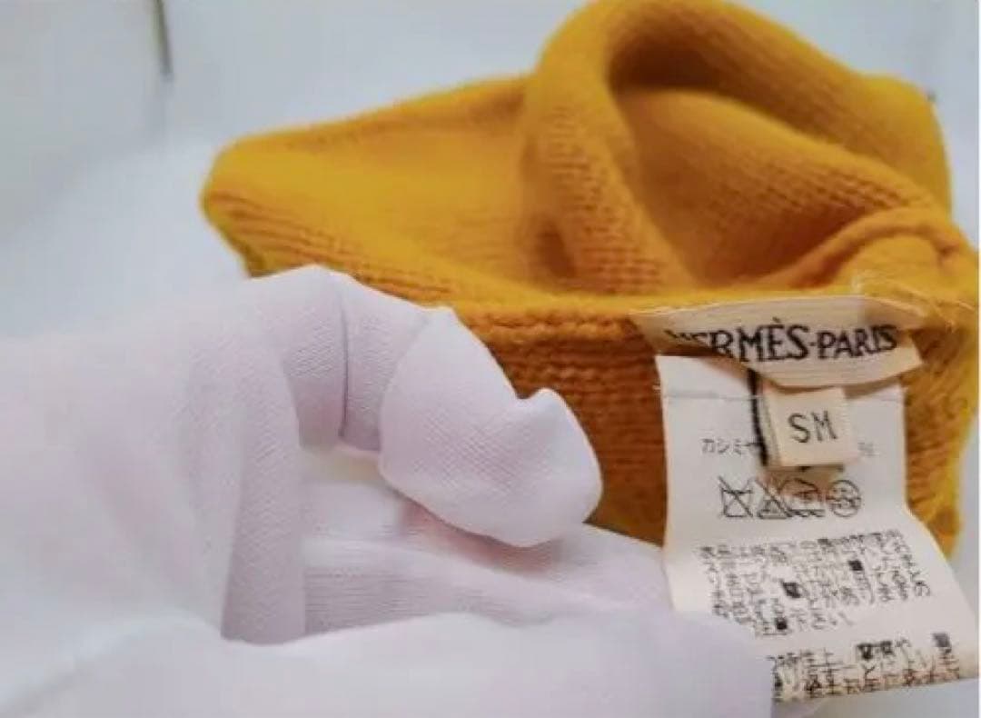 HERMES カシミヤニット帽 ビーニー