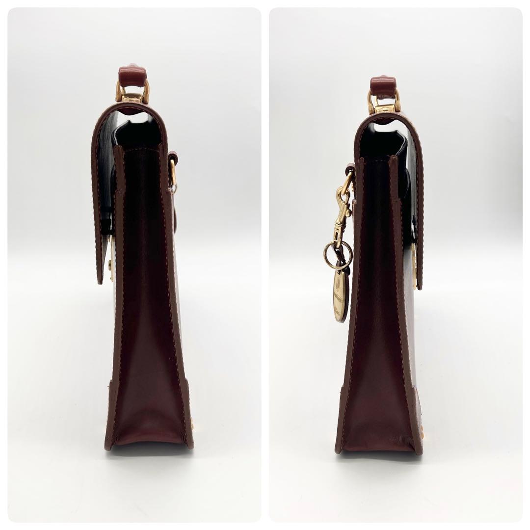 A836 FIVE WOODS 本革 A4可 ダイヤル錠 高級ビジネスバッグ