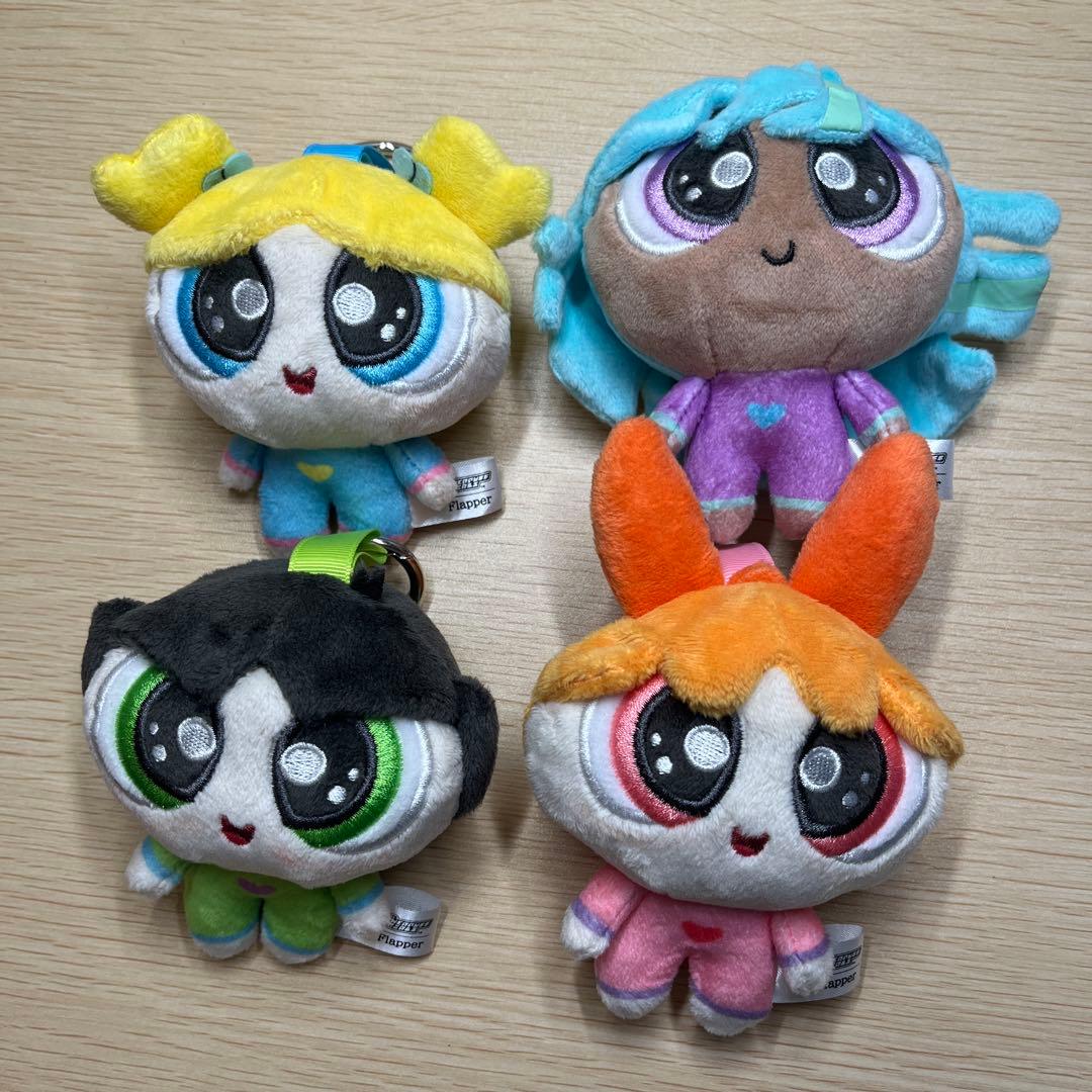 パワーパフガールズ ぬいぐるみ・マスコット 4体セット