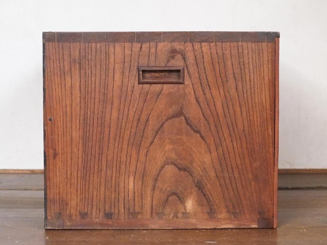 小箪笥 欅 黒柿 小引き出し 小物入れ 骨董 古民家 古家具 民藝