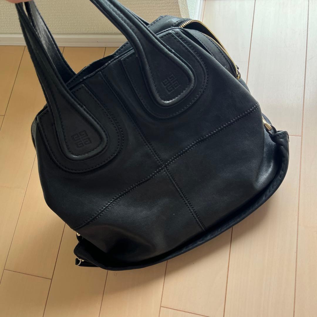 【goki】ブラックレザー 2wayショルダーバッグ