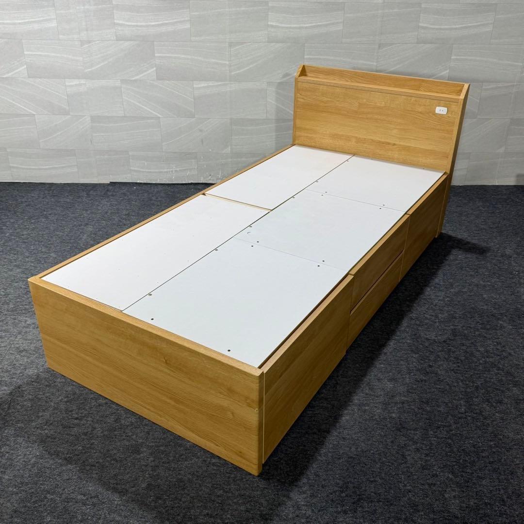 ニトリ シングル ベッドフレーム ジオチェスト 収納 格安 d5065