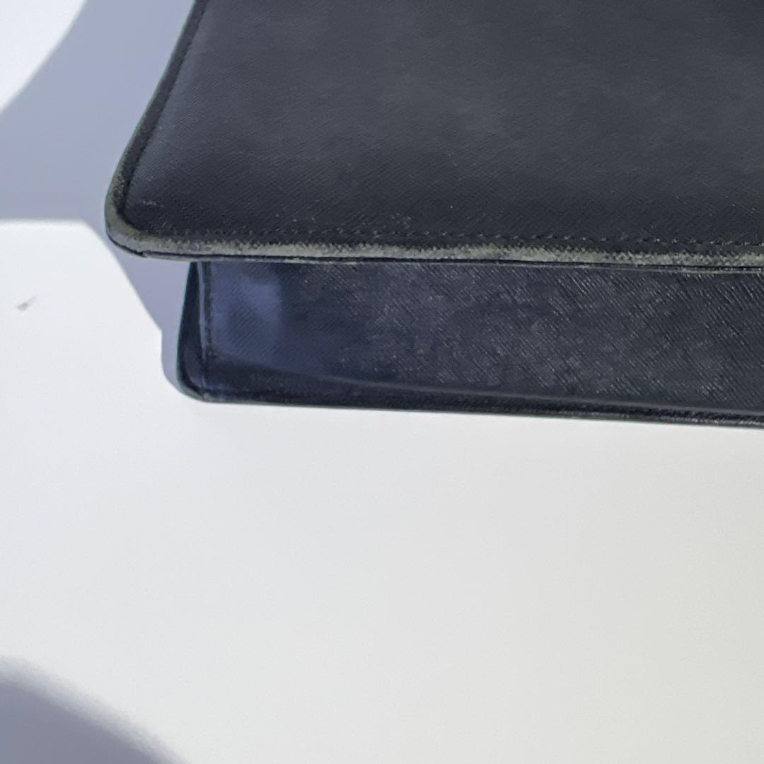 BURBERRY ビジネスバッグ レザー 黒 台形 A4可