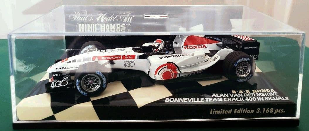 ミニチャンプス　Ｂ．Ａ．Ｒ　ＨＯＮＤＡ　３台　佐藤琢磨　カード　３枚