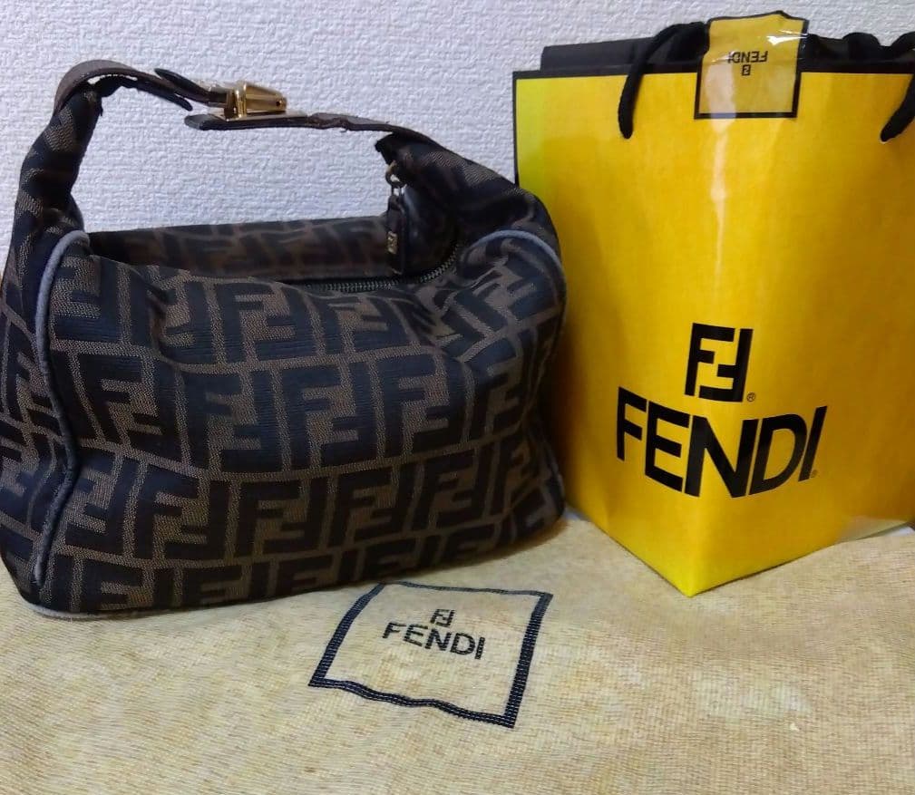 FENDI ハンドバッグ バニティ ズッカ柄