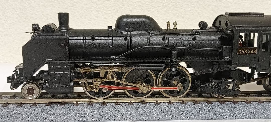 HOゲージ 宮沢模型 Ｃ58蒸気機関車、メンテナンス済、走行します。