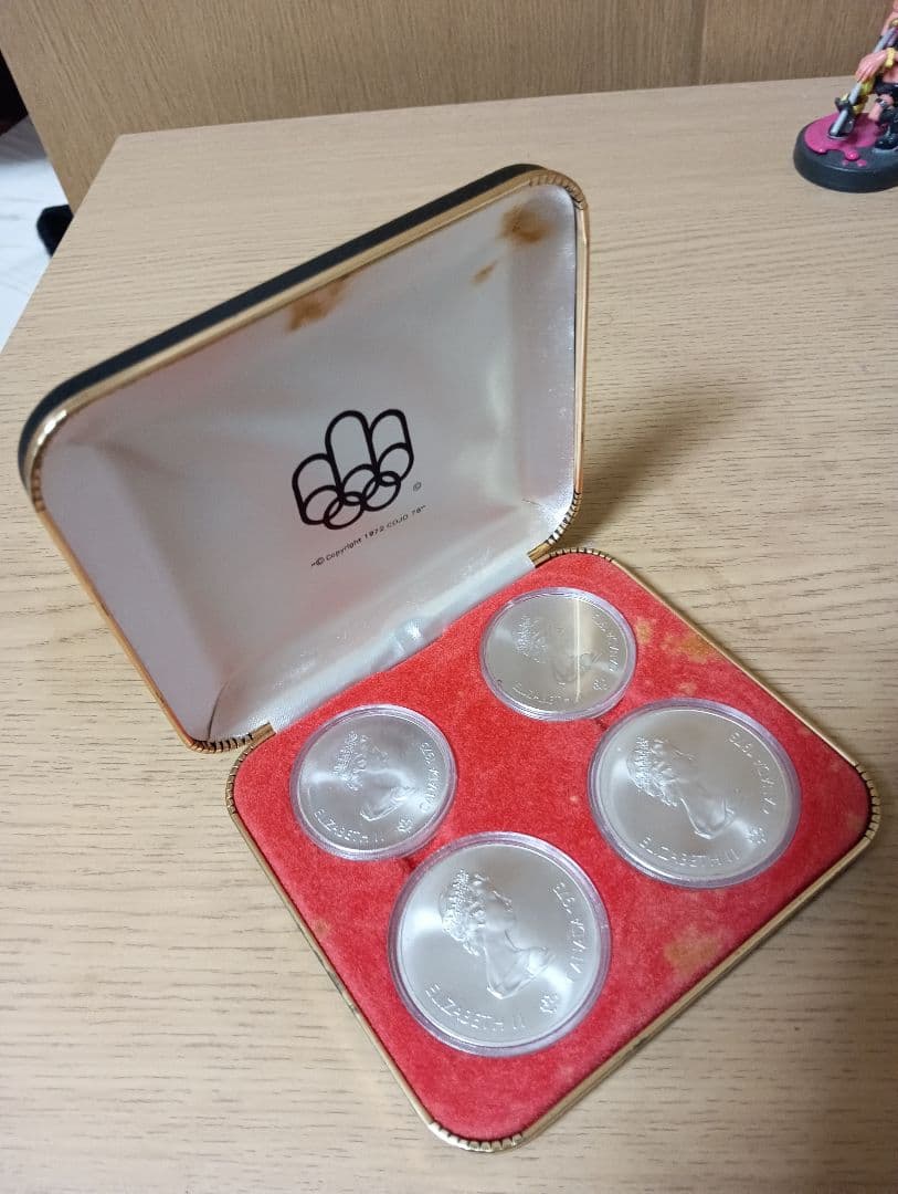 1973年 カナダ 銀貨 4枚セット ケース付き