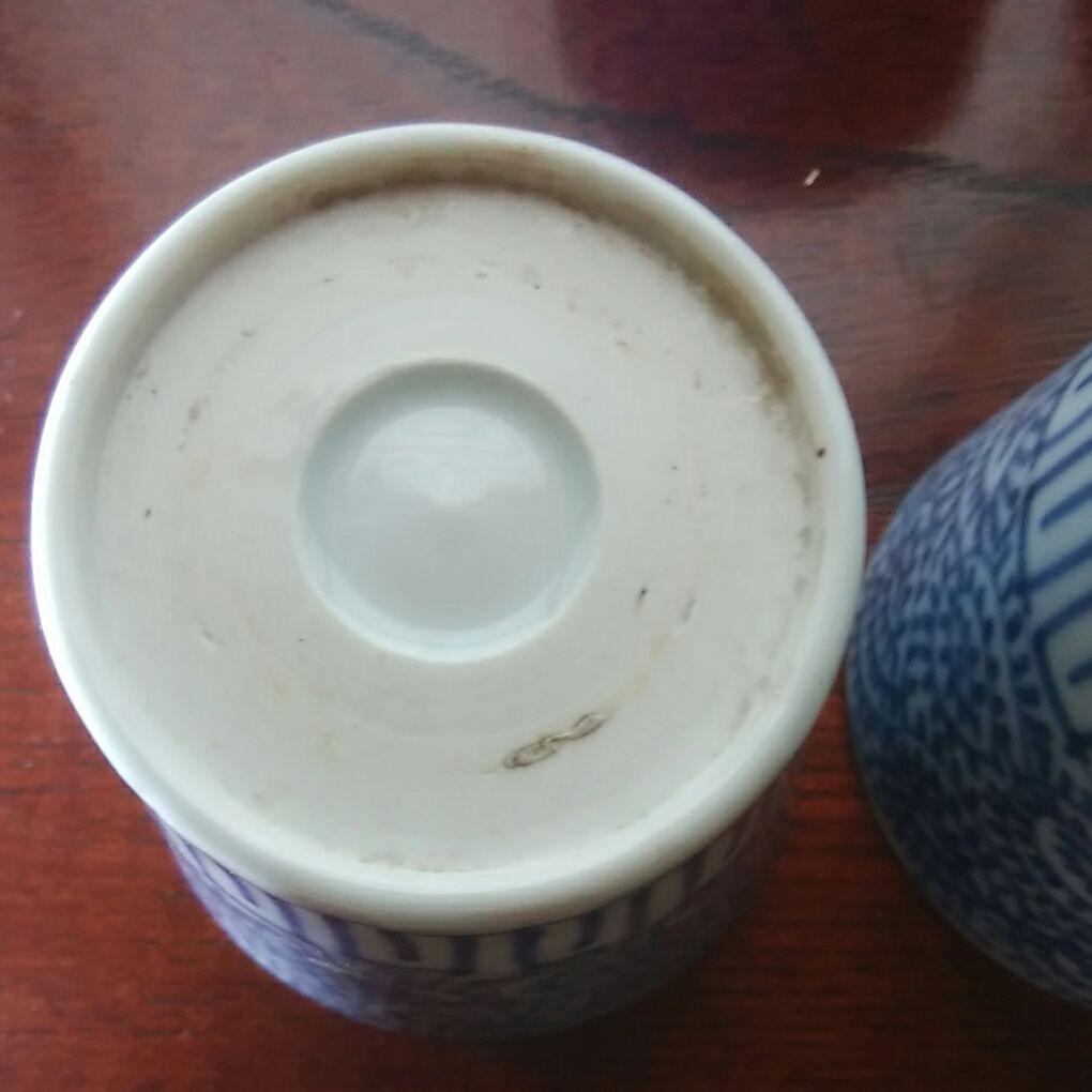 170   古伊万里　染付　蛸唐草　蕎麦 猪口