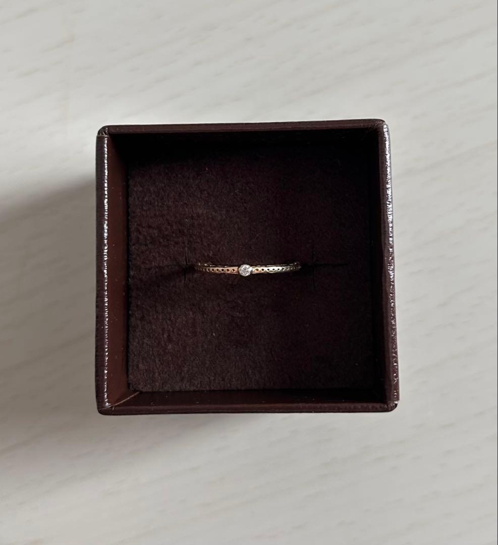 【お値下げ】アガット　K10 ピンキーリング